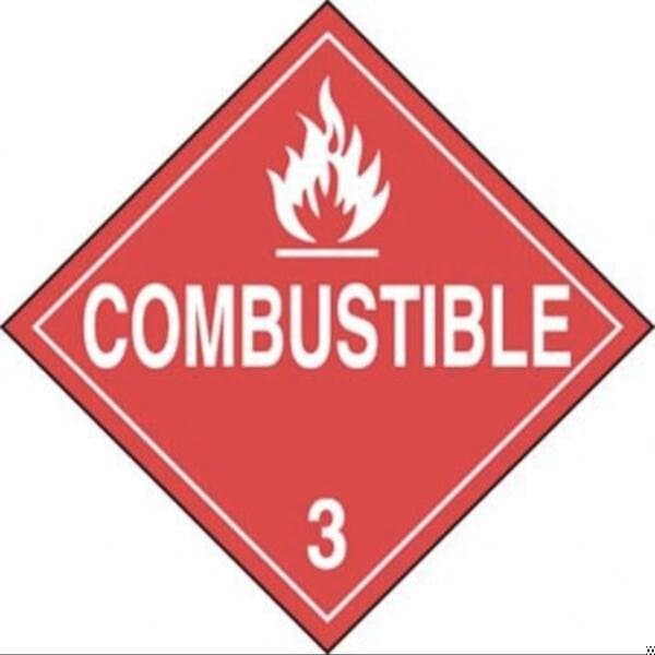 Accuform DOT PLACARD HAZARD CLASS 3 MPL301CT10 MPL301CT10 - main